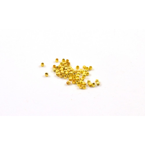 1MM GOLD PLATED CRIMP BEADS